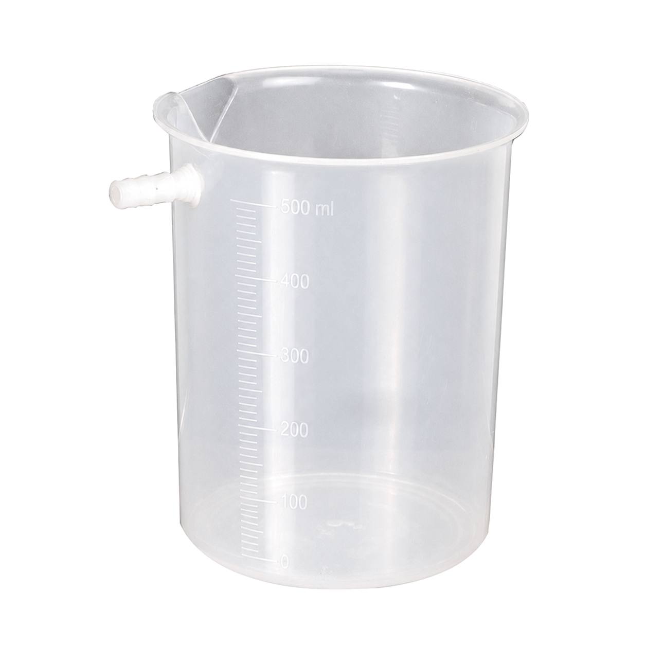 Plastic Vessel with Side Arm