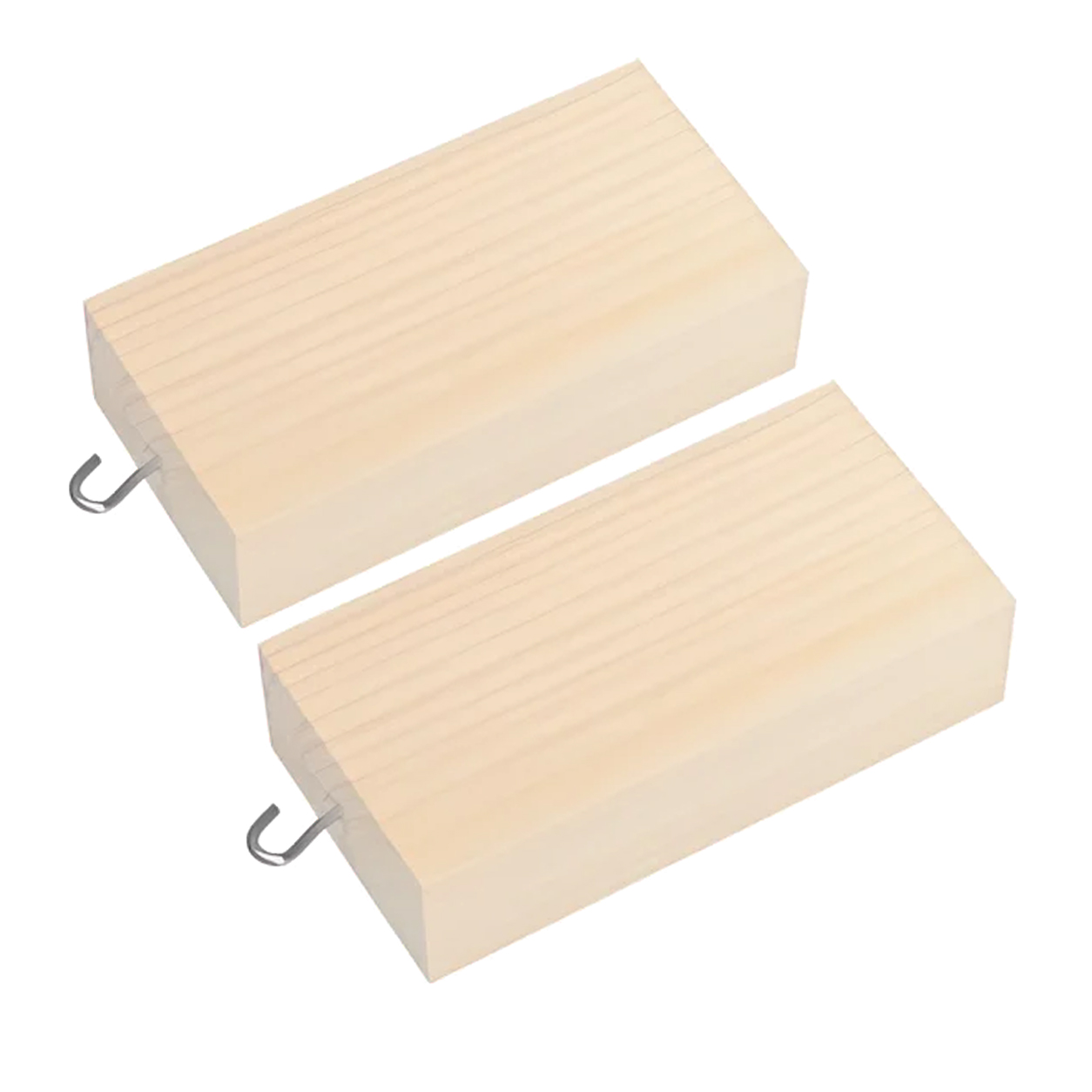 Pair of Wooden Friction Blocks with Hooks