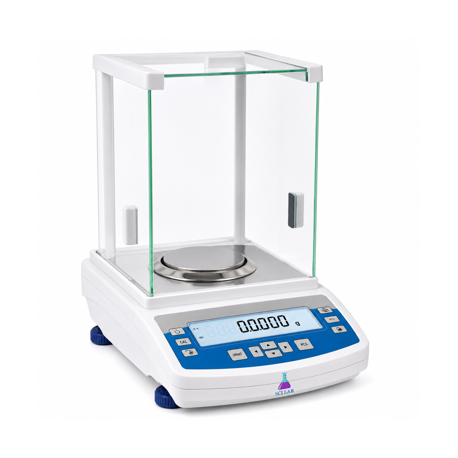 Semi-Analytical Balance with Box of  Weighing Stones